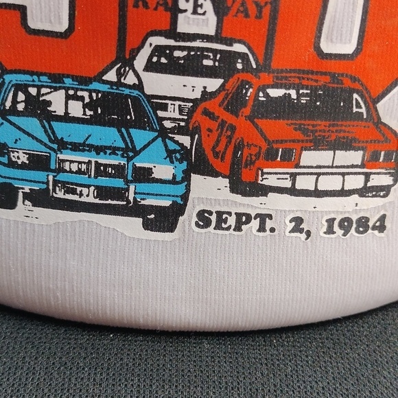 Nascar Vintage Darlington Raceway 1984 Mesh Snapback Baseball Cap One Size - Picture 3 of 11